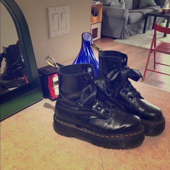 Dr. Martens Shoes - Dr Martens Black Buttero Molly boots